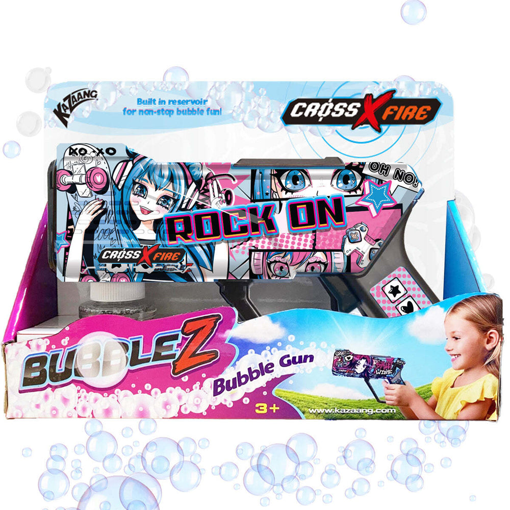 Kazaang CrossXFire BubbleZ Gun Kids Toy - Rock On 3y+