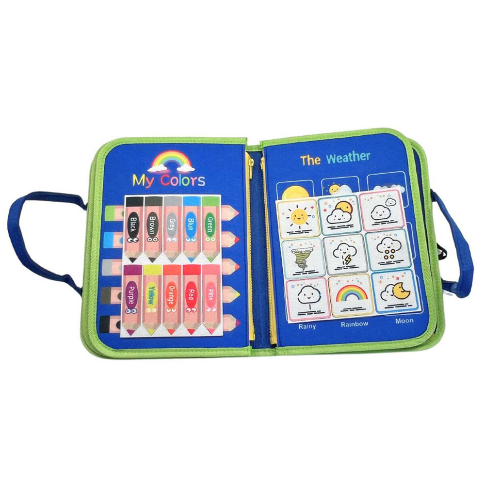 Magic Sensory Busy Board Kids/Toddler Activity Toy - Blue 18m+