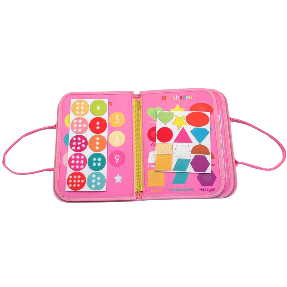 Magic Sensory Busy Board Kids/Toddler Activity Toy - Pink 18m+