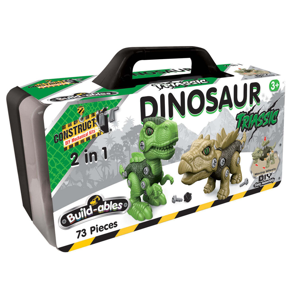 Construct IT 2in1 Dinosaur Triassic Kids DIY Building Toy Set 3y+