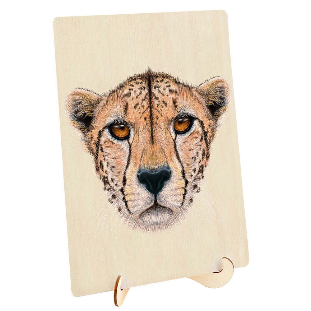 128pc Puzzle Master Kids Wooden Jigsaw Puzzle Series 5 - Cheetah 12y+