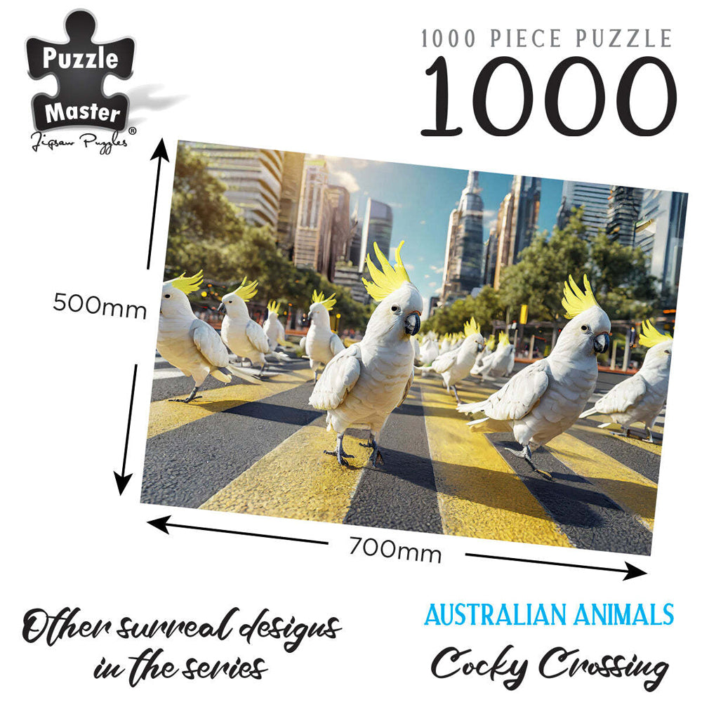 1000pc Puzzle Master Cocky Crossing Kids Puzzle 70x50cm