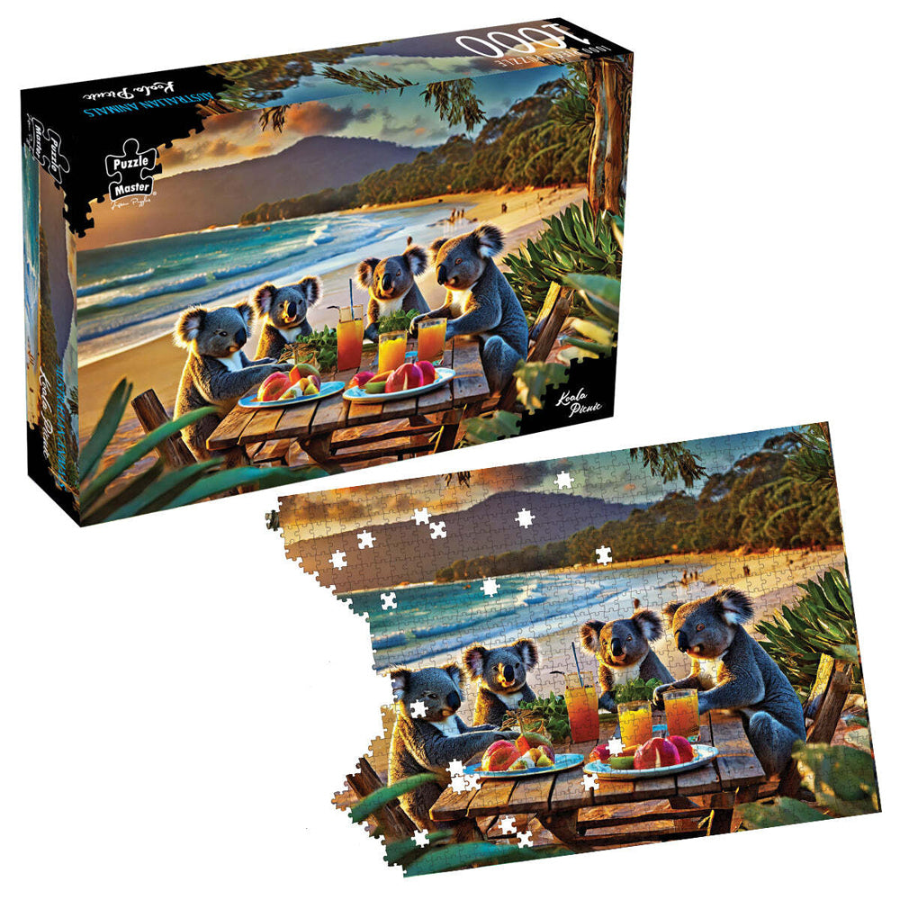 1000pc Puzzle Master Koala Picnic Kids Puzzle 70x50cm
