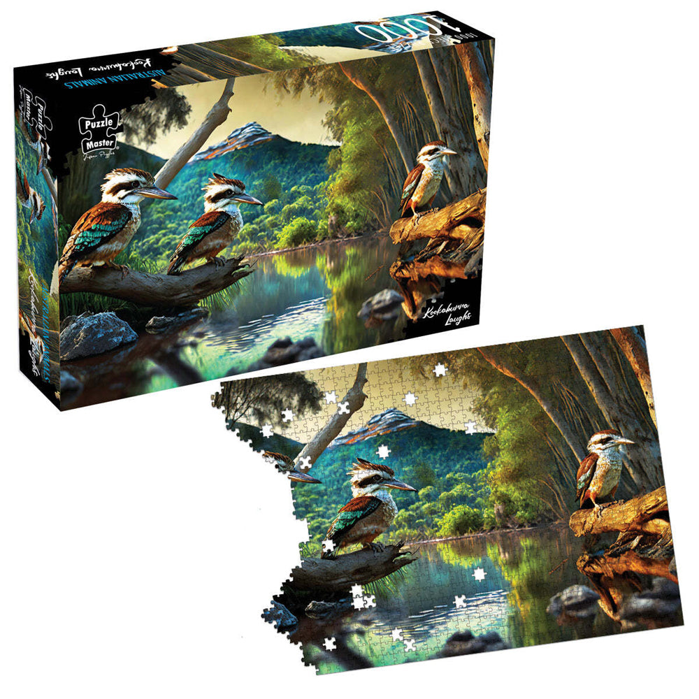 1000pc Puzzle Master Kookaburra Laughs Jigsaw Puzzle 70x50cm