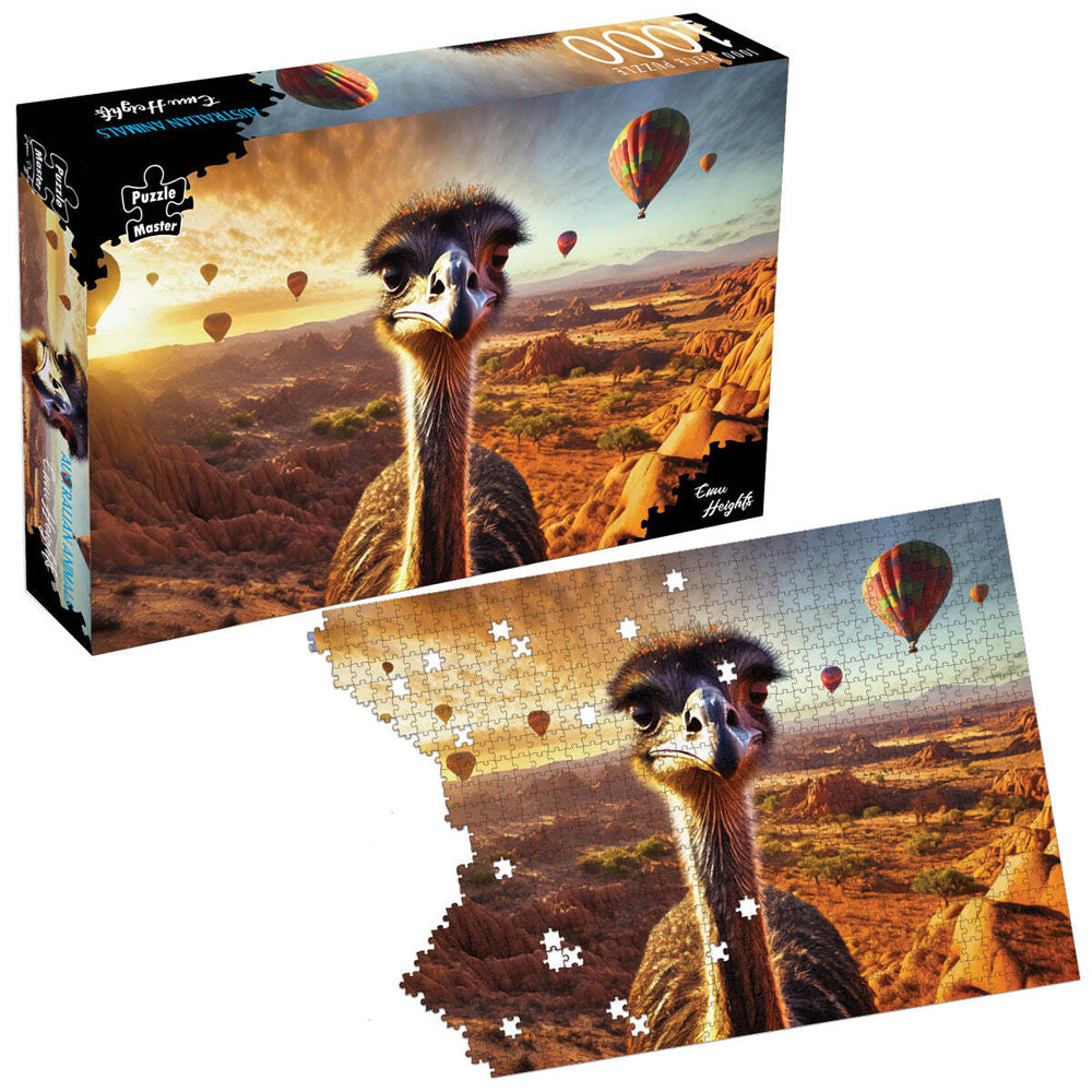1000pc Puzzle Master Emu Heights Kids Jigsaw Puzzle 70x50cm
