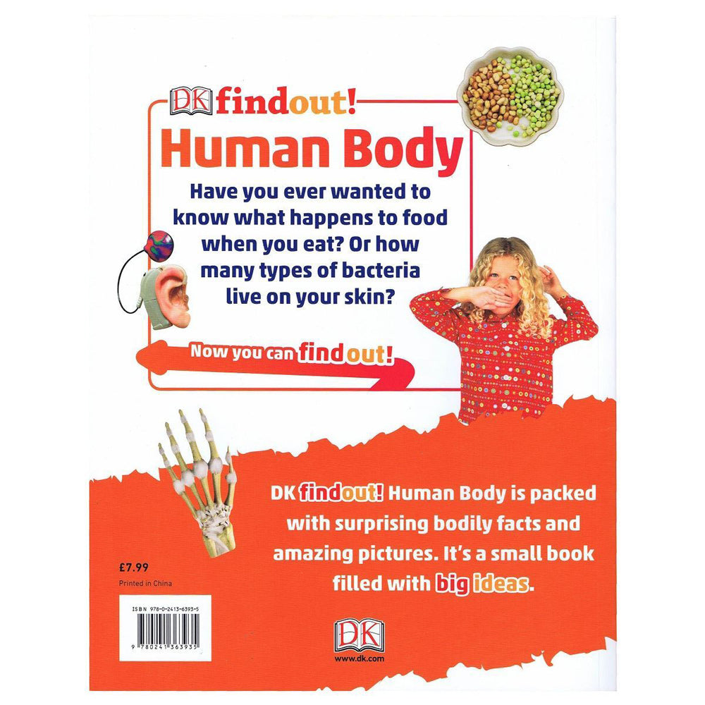 Promotional DK Findout! Human Body Learning Kids Paperback Book 5y+