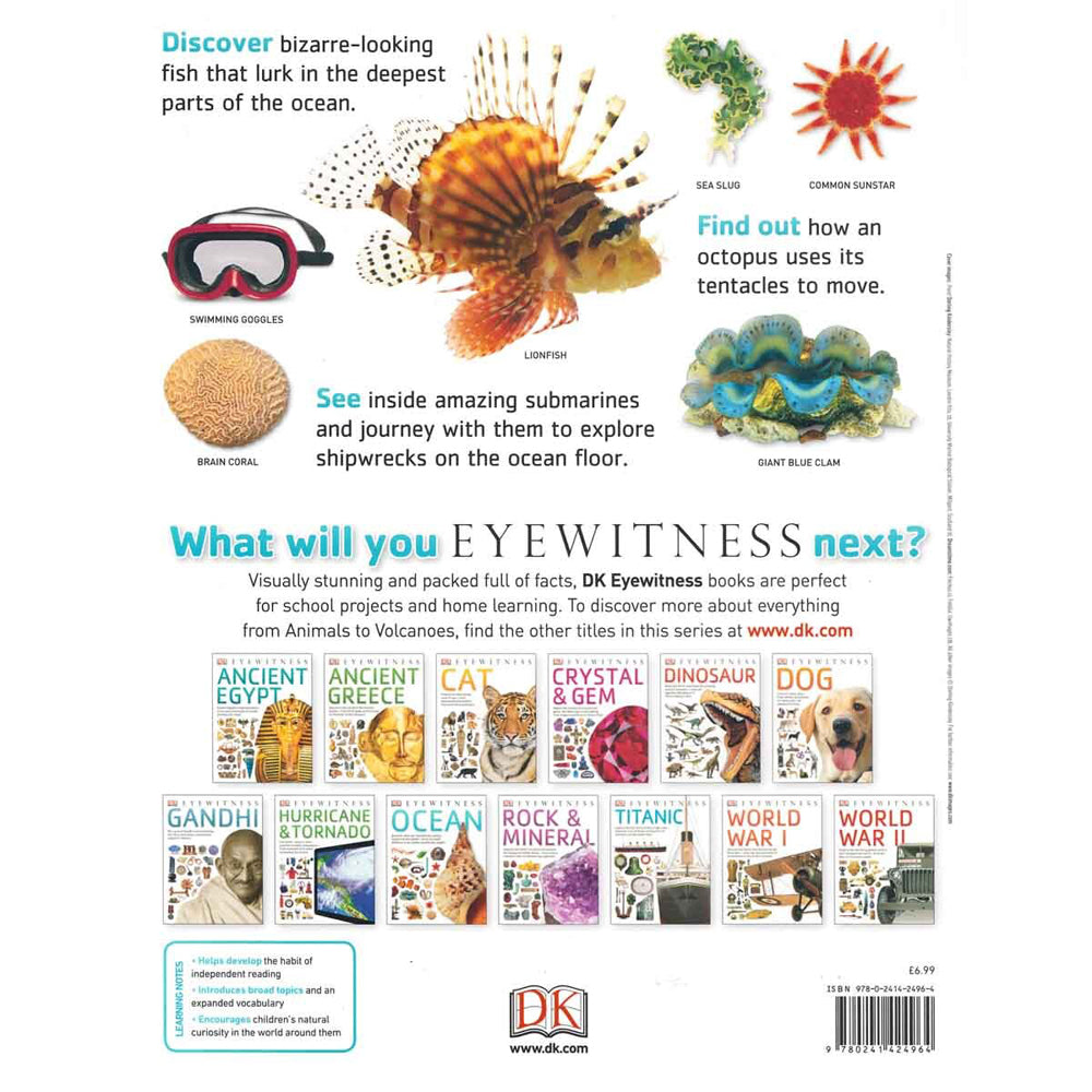 Promotional DK Eyewitness Ocean Learning Kids Paperback Book 8y+
