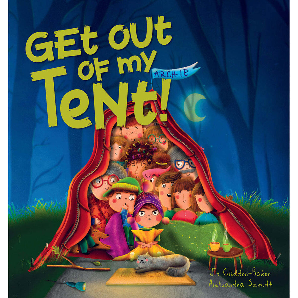 Promotional Get Out of My Tent Learning Kids Paperback Book 3y+