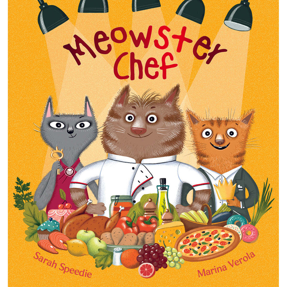Promotional Meowster Chef Learning Kids Paperback Book 3y+