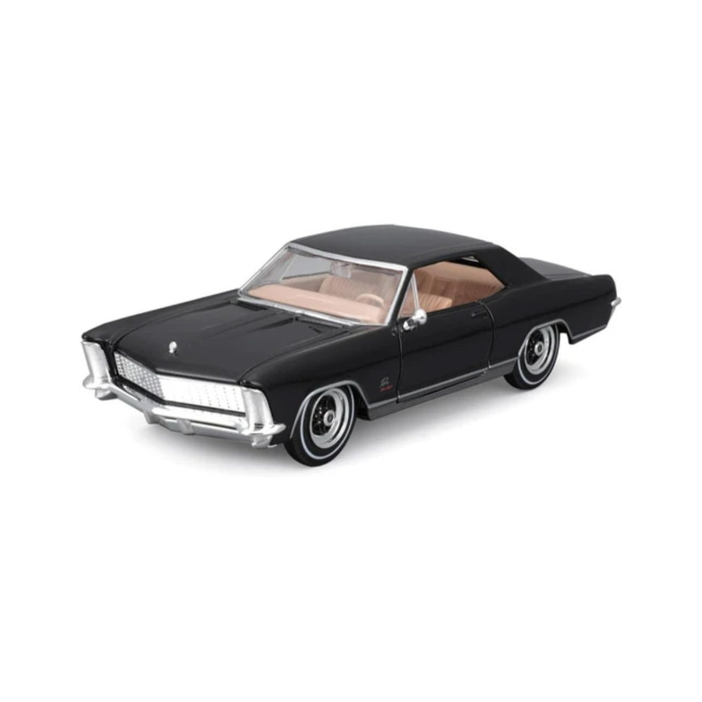 45231214-blk-maisto-1965-buick-riviera-sports-car-diecast-display-model-1-24-3-black