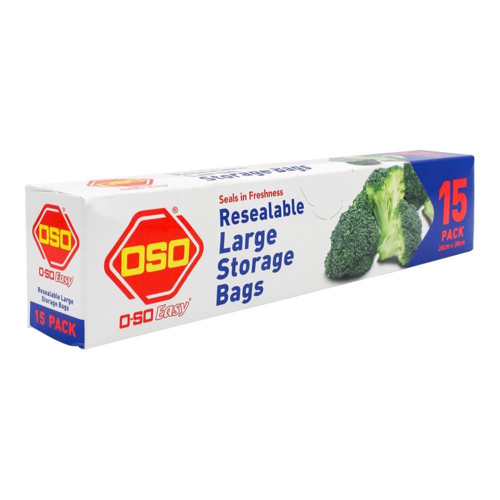 1780411-15pc-oso-easy-resealable-plastic-large-storage-bags-clear-26x38cm