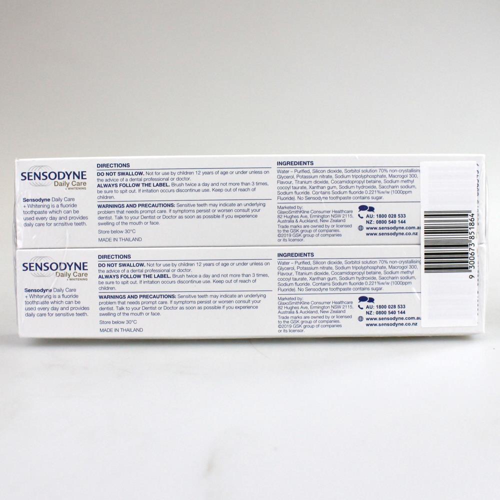 3851868-2pc-sensodyne-100g-toothpaste-tube-daily-care-plus-whitening-value-pack