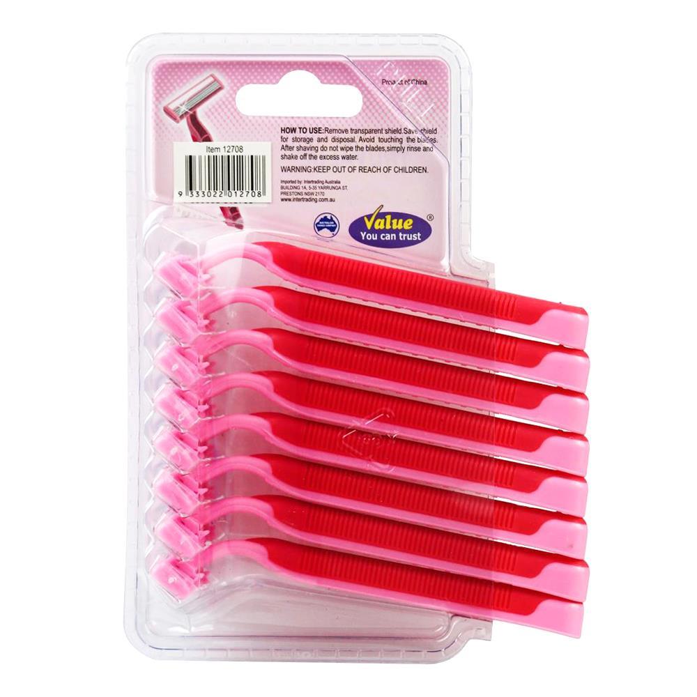 2012708-8pc-truvalue-disposable-razors-triple-blade-shaving-for-women