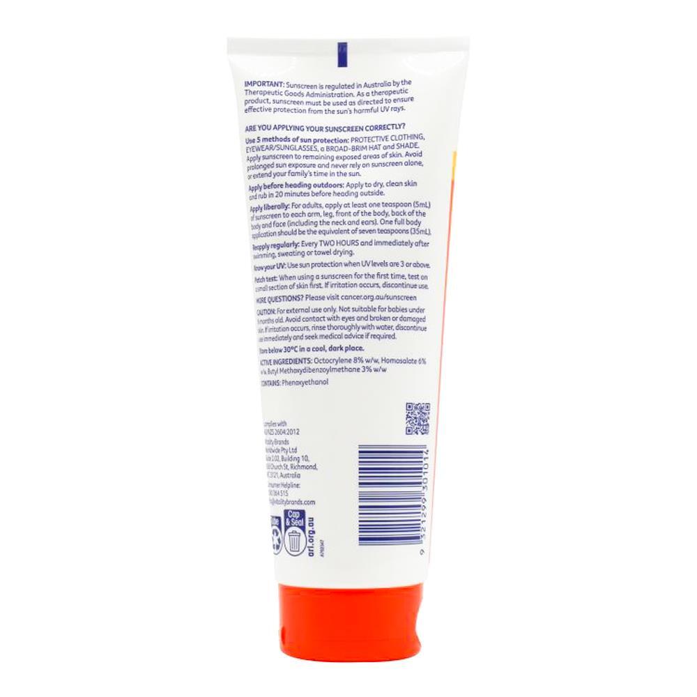 Cancer Council 250ml Everyday Value Sunscreen SPF50 Lotion
