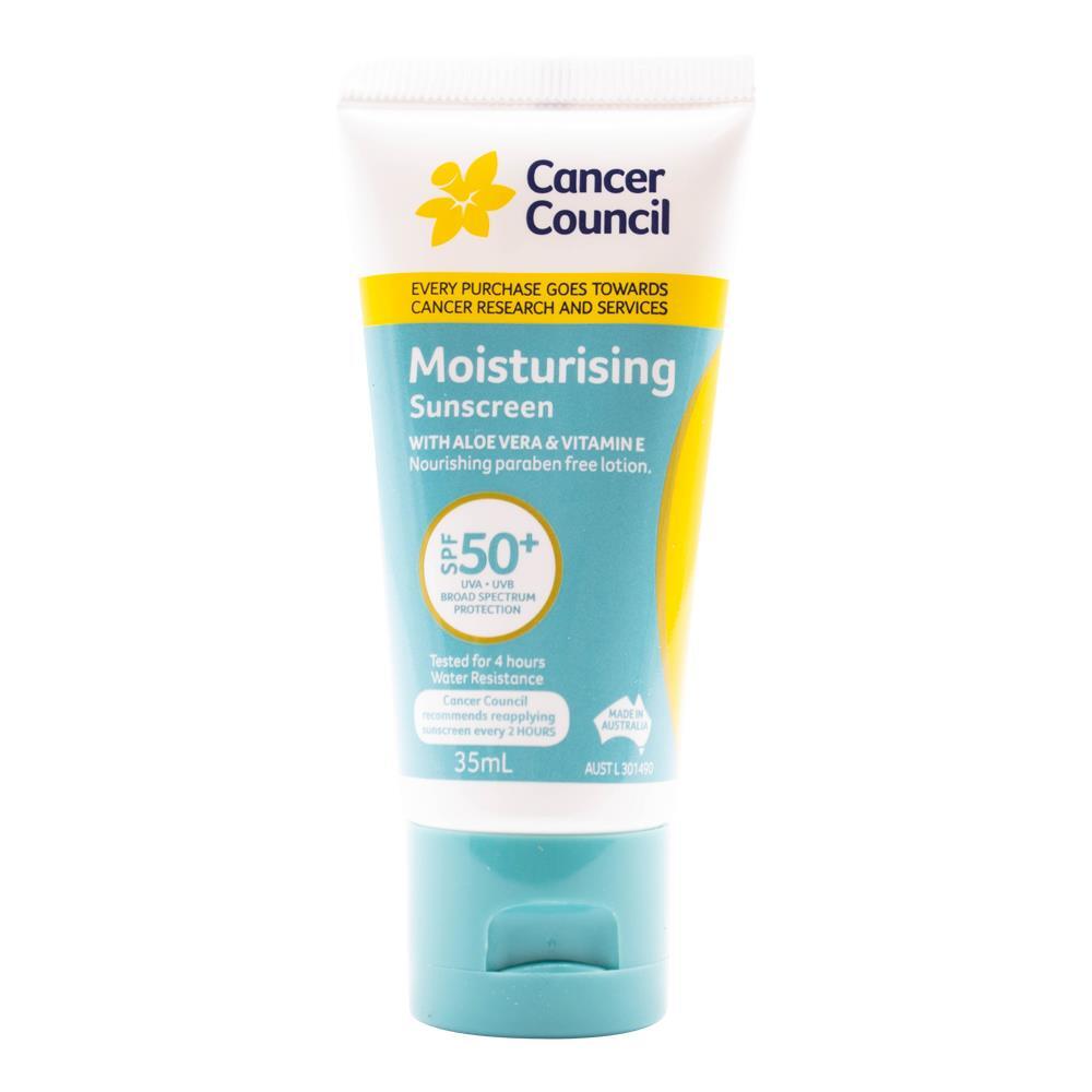 Cancer Council 35ml Moisturising Sunscreen SPF50+ Lotion