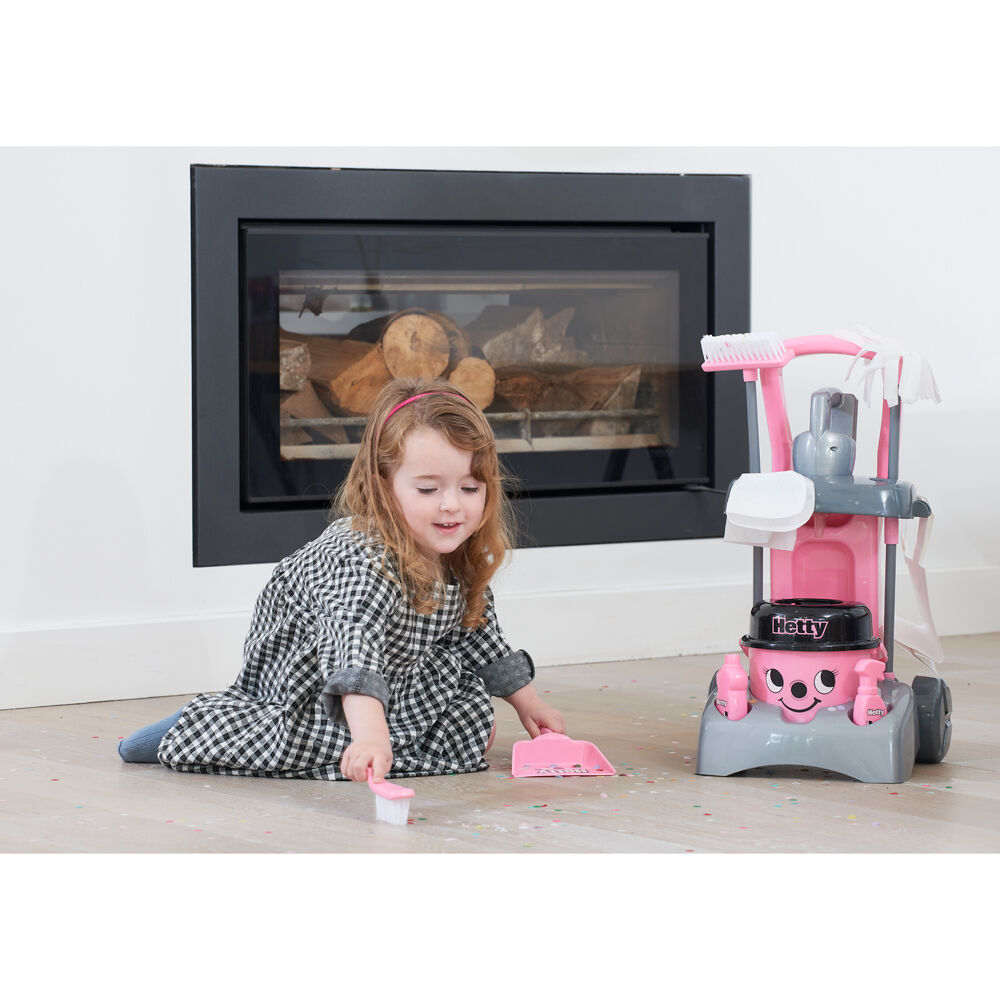 Casdon Pink Pretend Cleaning Vacuum Toy Deluxe Hetty Trolley 54cm — image 6