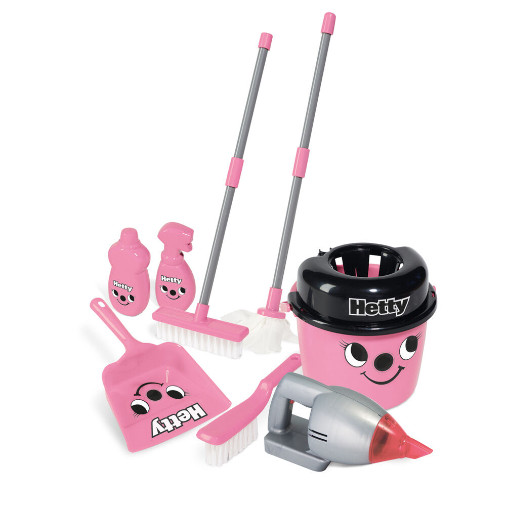 Casdon Pink Pretend Cleaning Vacuum Toy Deluxe Hetty Trolley 54cm — image 3