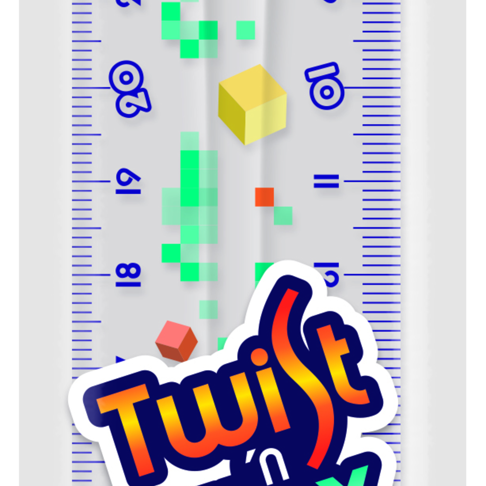 8279318-maped-pixel-party-twist-n-flex-clear-and-precise-ruler-30cm