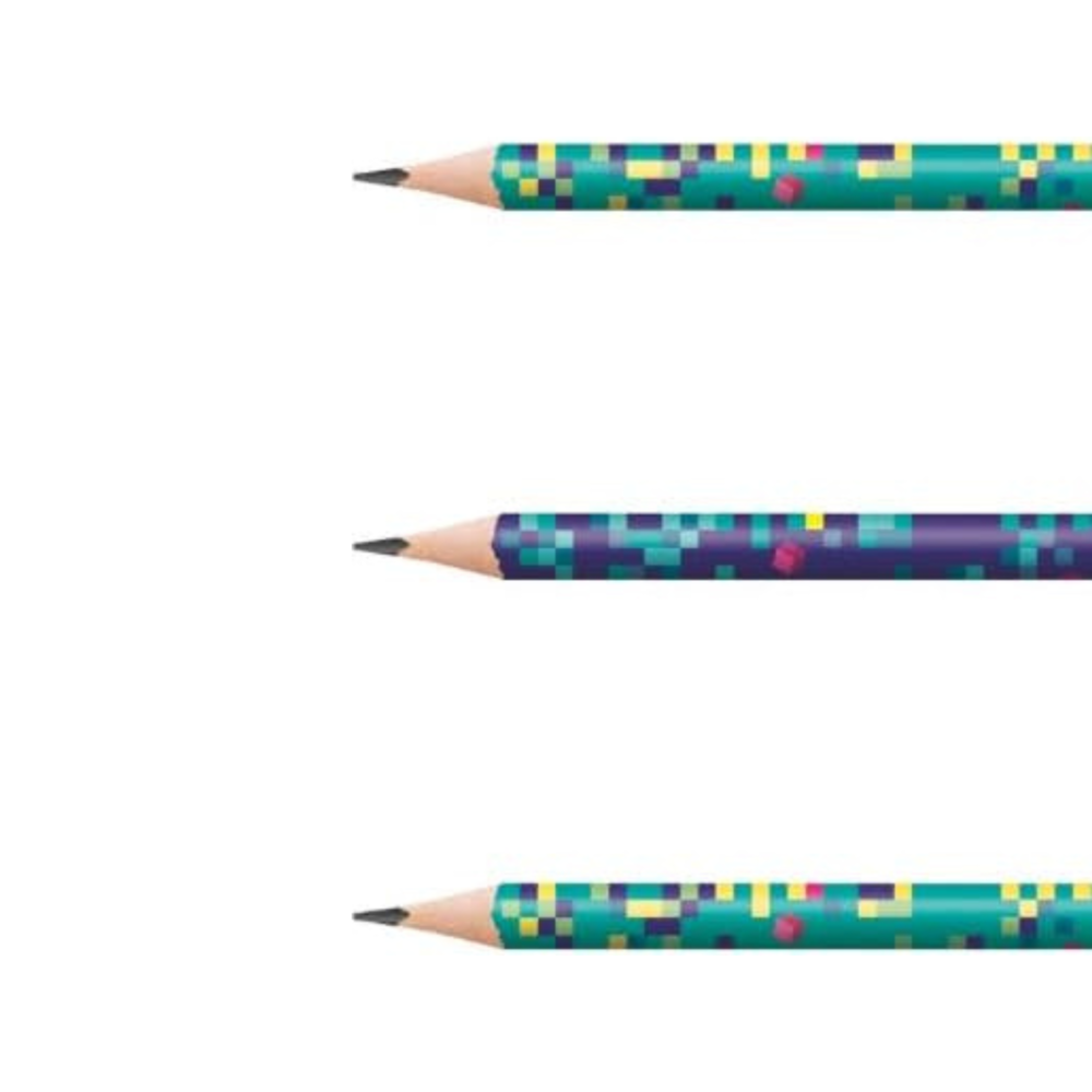 8851816-6pc-maped-pixel-party-hb-eraser-tip-graphite-pencil