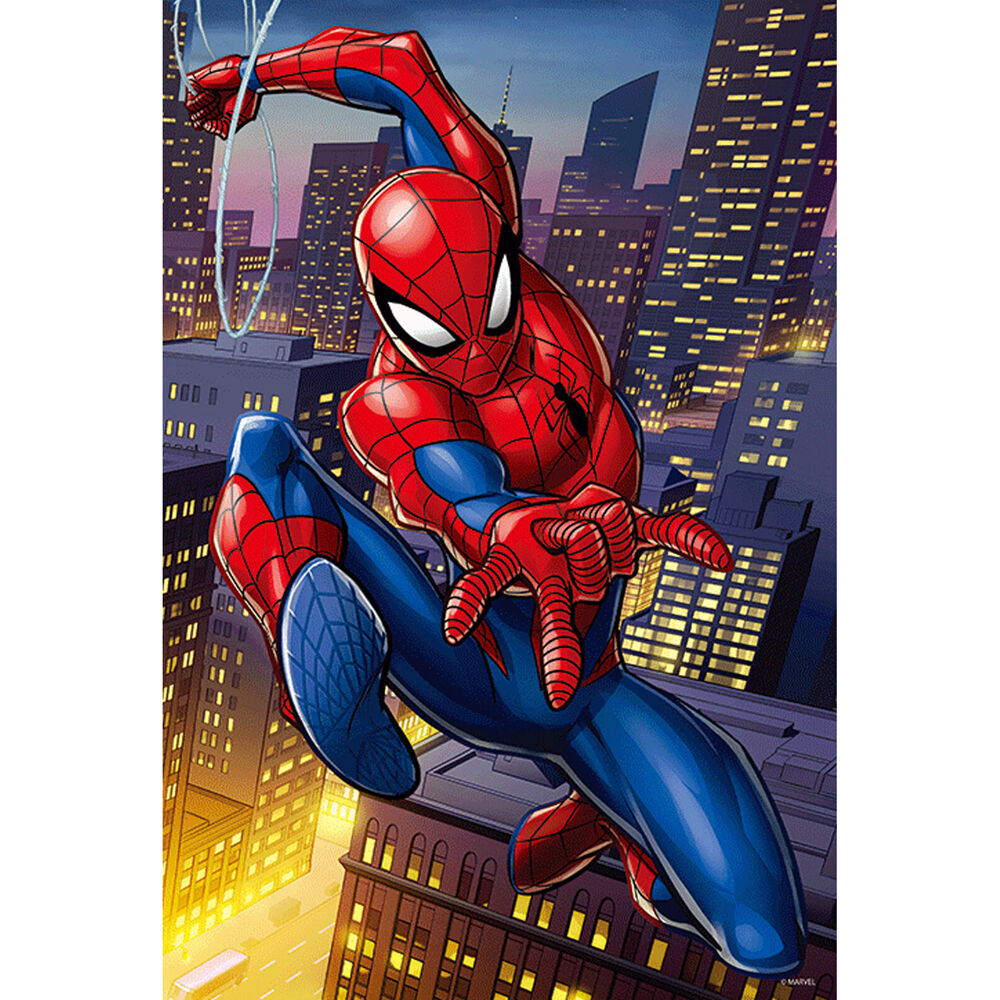 116007-300pc-prime-marvel-spider-man-3d-jigsaw-puzzle-tin-box-kids-game-31x46cm