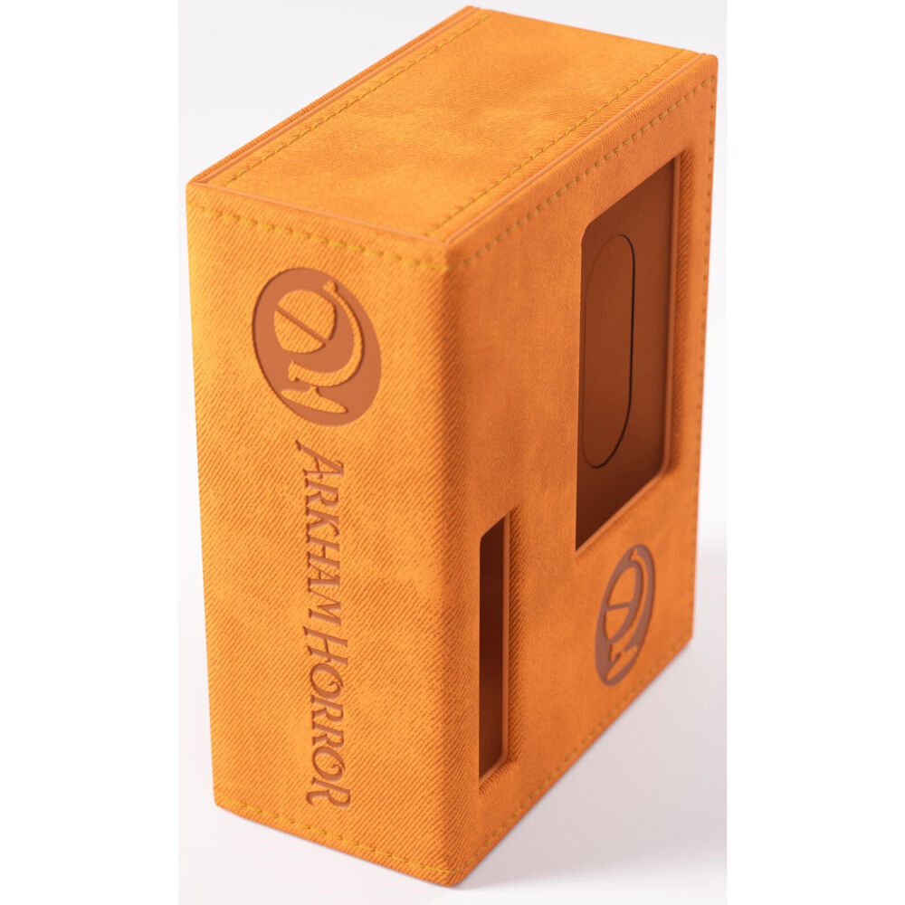107526-gamegenic-arkham-horror-investigator-deck-box-tome-seeker-orange