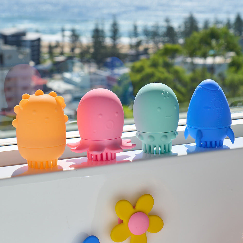 27brs-annabel-trends-silicone-baby-bath-time-toy-brush-set-rocket-squid