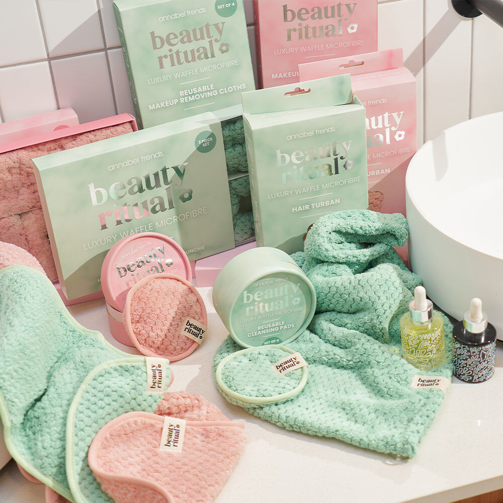 807rwm-3pc-annabel-trends-beauty-ritual-luxury-waffle-hair-wash-accessory-set-moss
