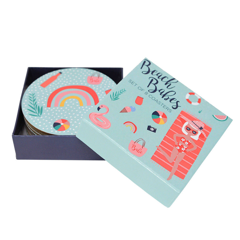 60cbb-8pc-annabel-trends-coaster-set-home-kitchen-decor-beach-babes