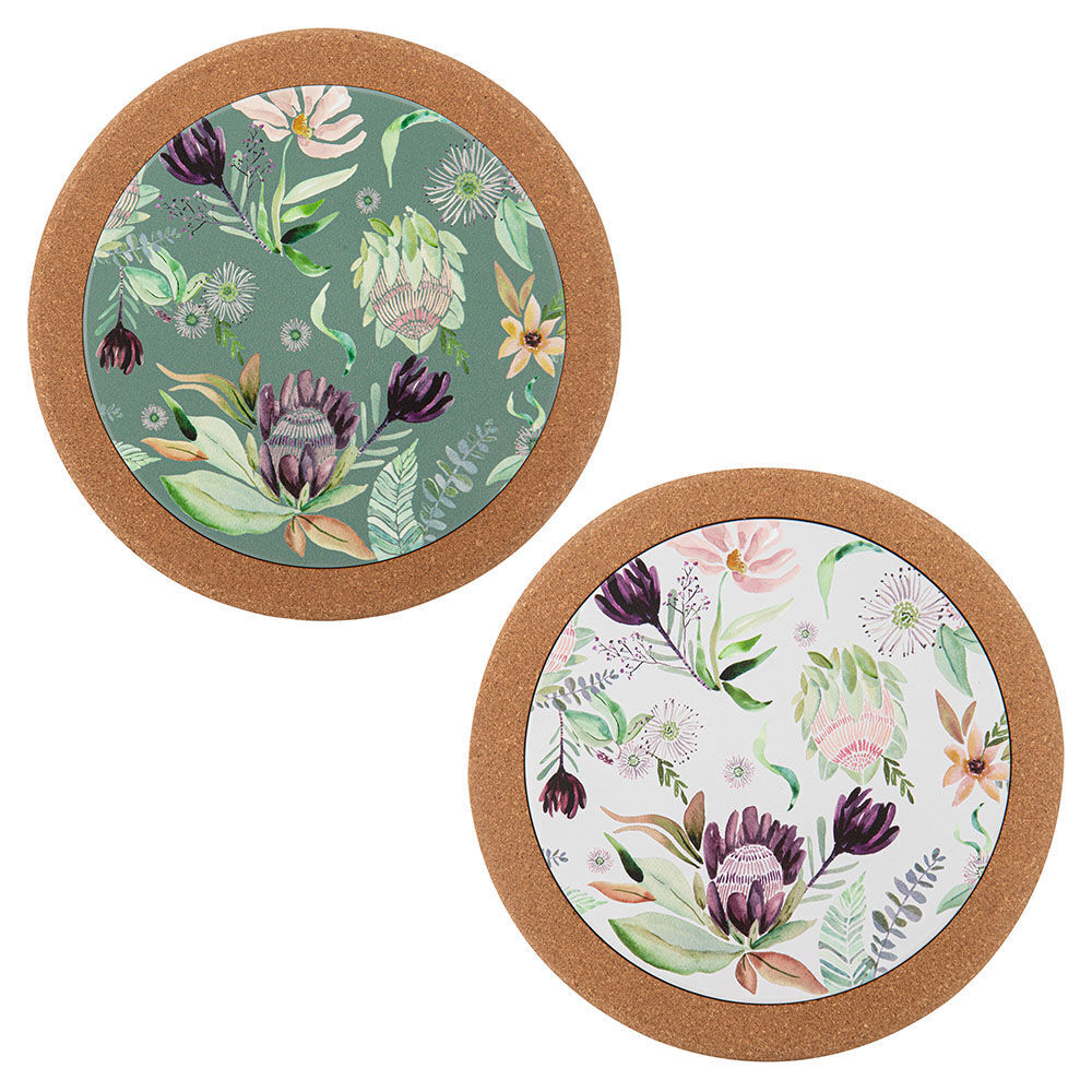 64358-2pc-leura-cork-trivet-kitchen-cooking-serveware-20cm-cream-green