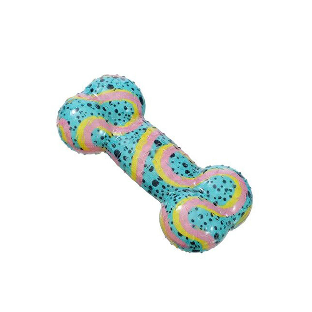 42967-paws-claws-dazzle-bone-tpr-rubber-chew-toy-16-5x7-5x4cm-assorted