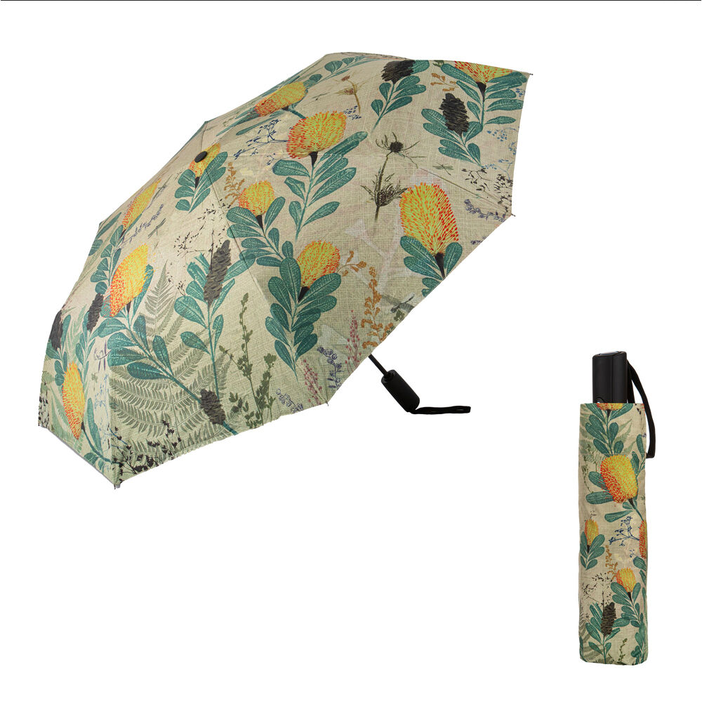 522452-ashdene-golden-banksia-on-the-go-travel-womens-umbrella-31x7cm