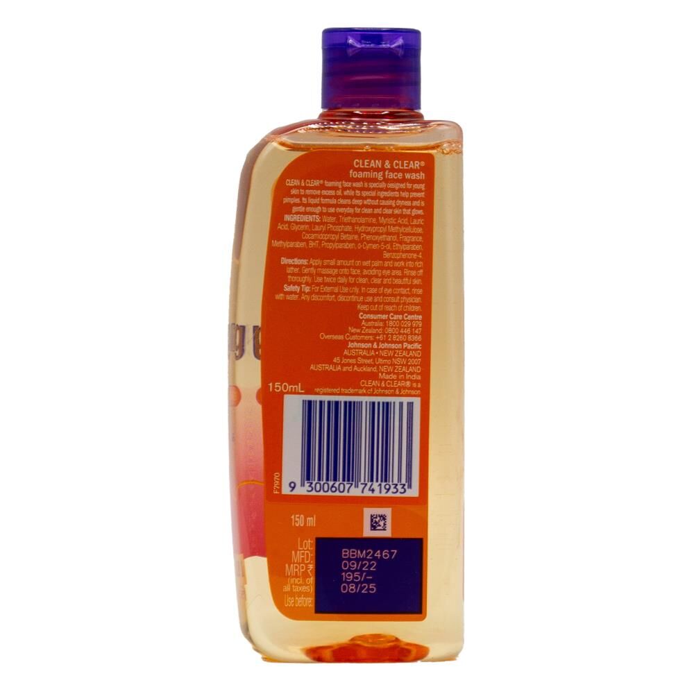 33503043-clean-clear-150ml-foaming-face-wash-oil-free-skin-care