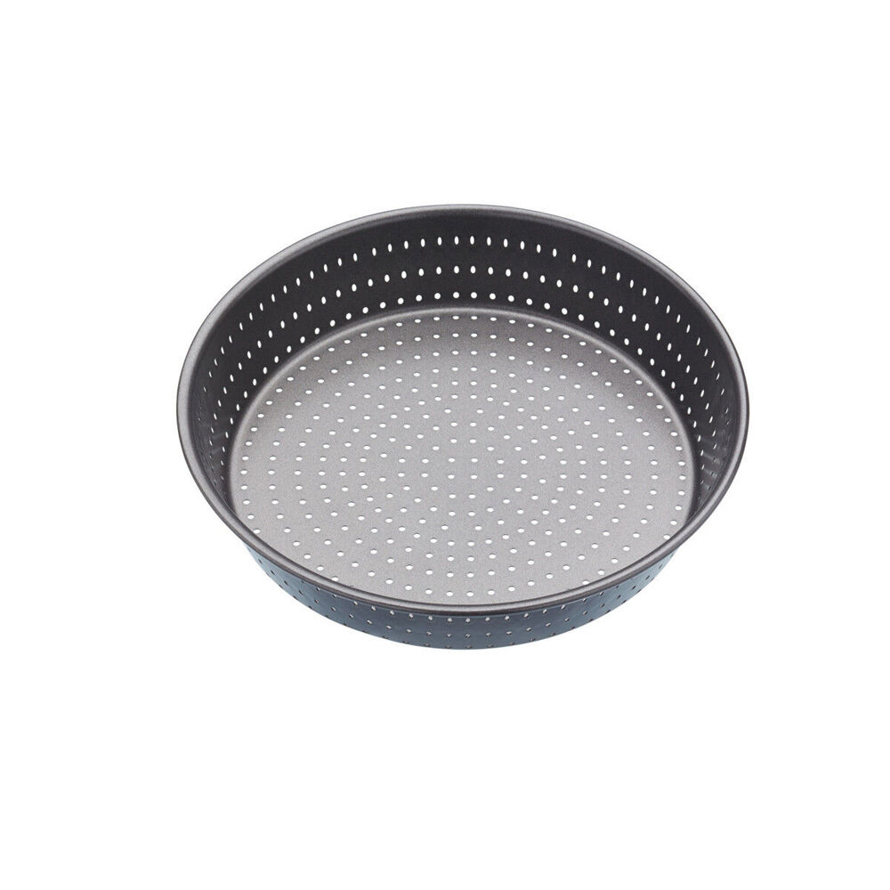 81201-mastercraft-crusty-bake-24cm-non-stick-deep-pie-tart-tin-black