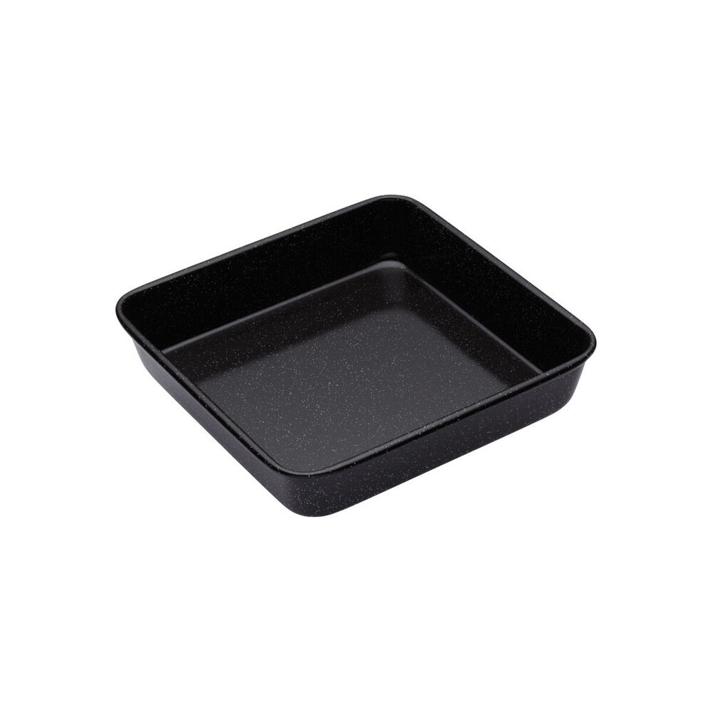 81250-mastercraft-pro-vitreous-23cm-enamel-square-baking-pan-black