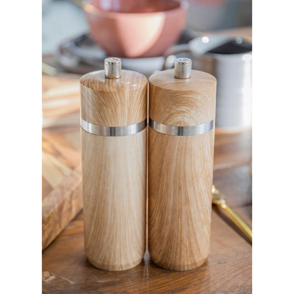81721-mastercraft-17cm-beech-salt-pepper-mill-spice-grinder-natural