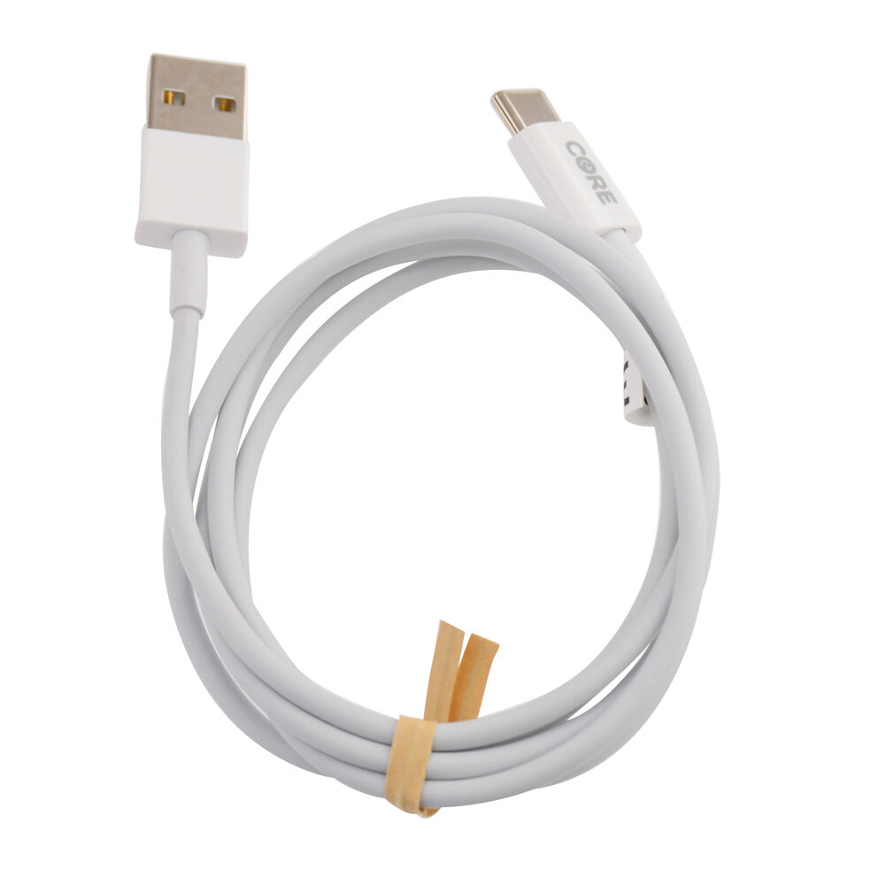 26247-core-usb-a-to-usb-c-cable-charging-cord-1m-for-samsung-galaxy-iphone-white
