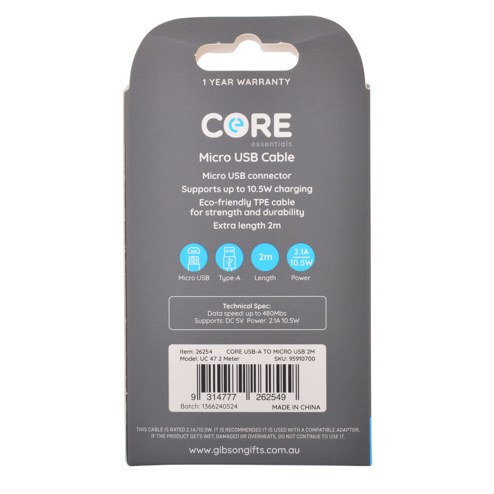26254-core-essentials-usb-a-to-micro-usb-cable-charging-cord-2m-white