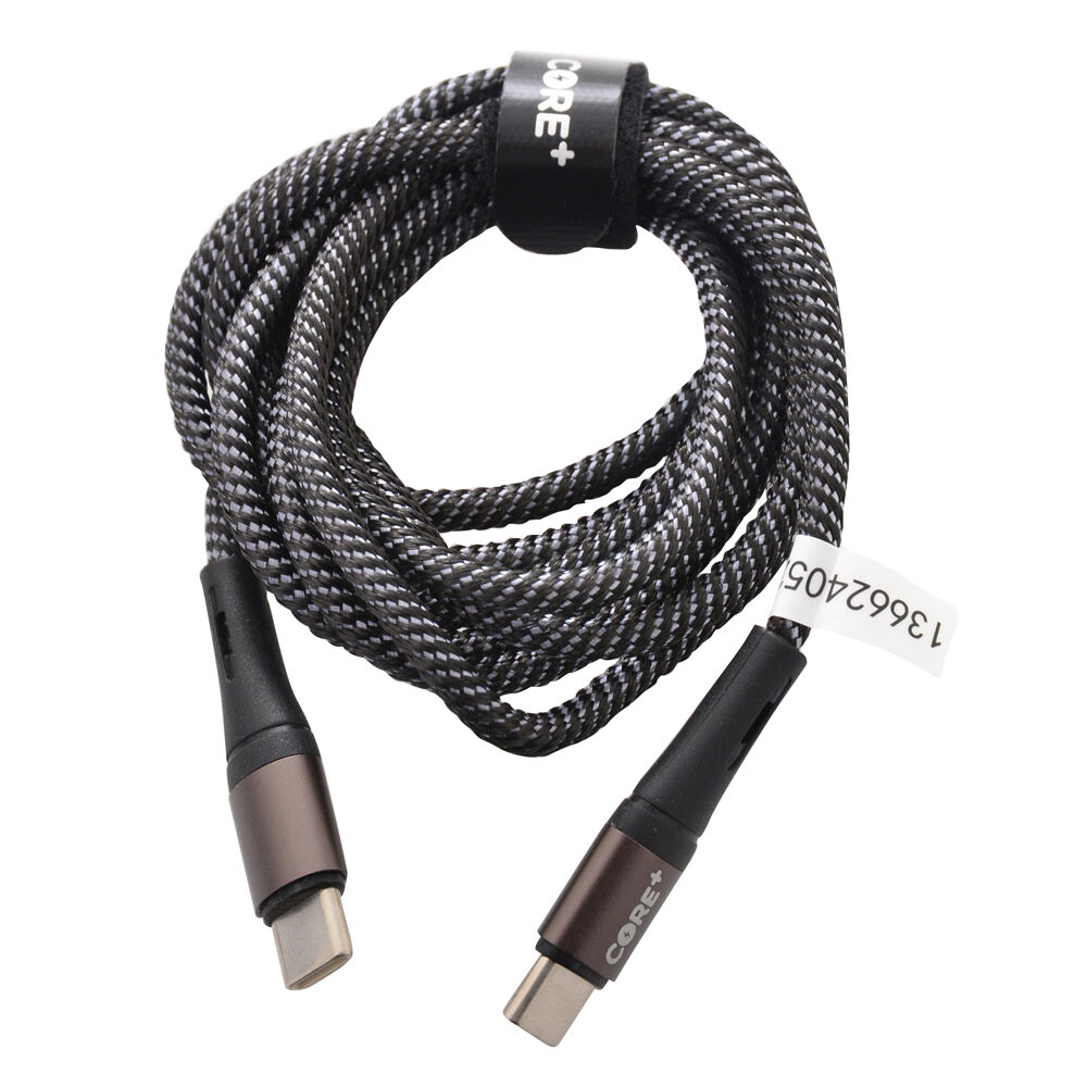 26257-core-usb-c-to-type-c-braided-charging-cable-1-5m-for-samsung-iphone-grey
