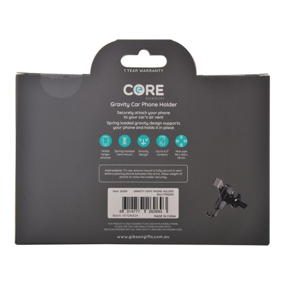 26269-core-gravity-car-vent-phone-holder-universal-black