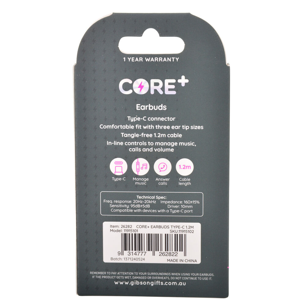 26282-core-type-c-in-ear-earphones-earbuds-wired-w-mic-1-2m-black