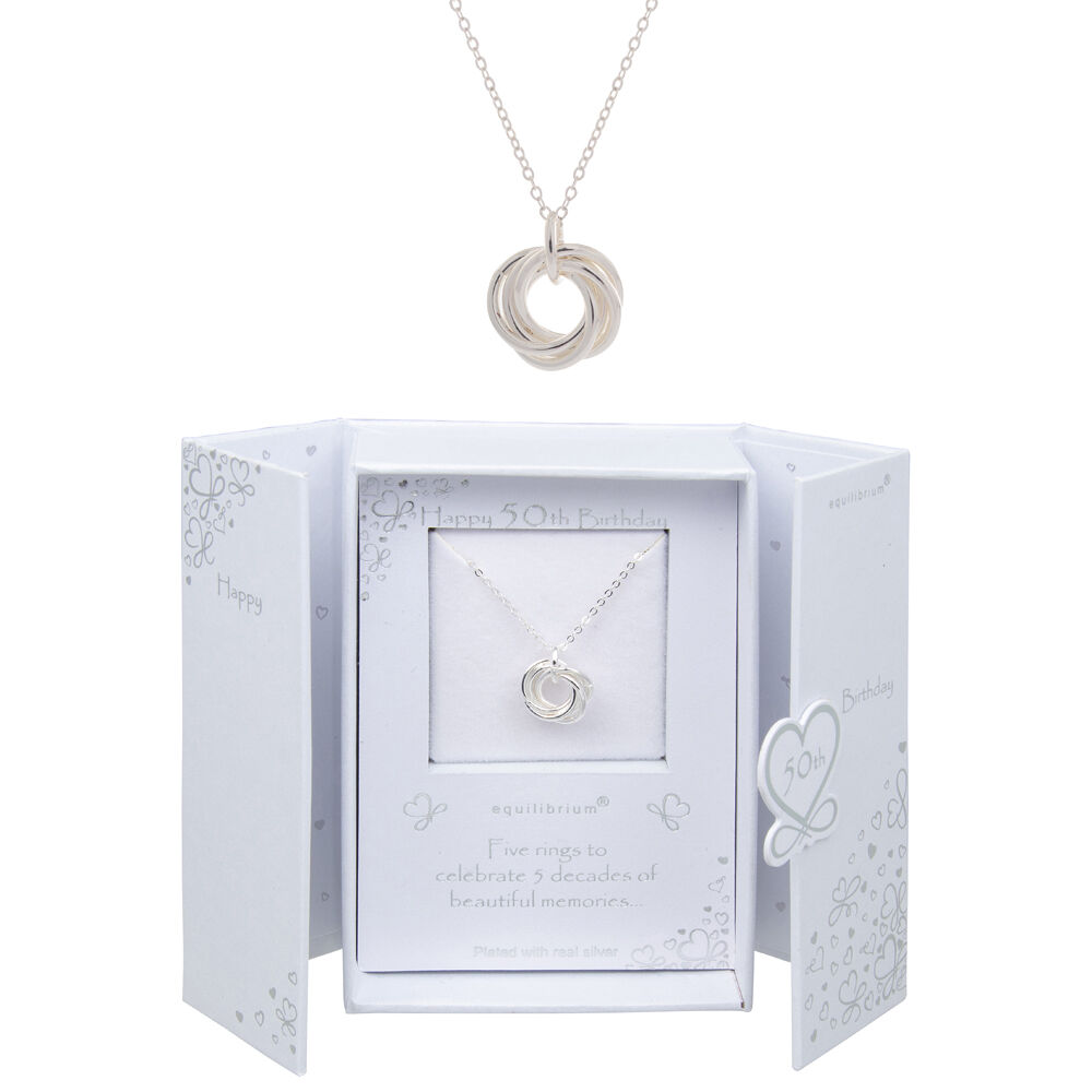 20212-gibson-gifts-equilibrium-50th-birthday-silver-5-ring-necklace