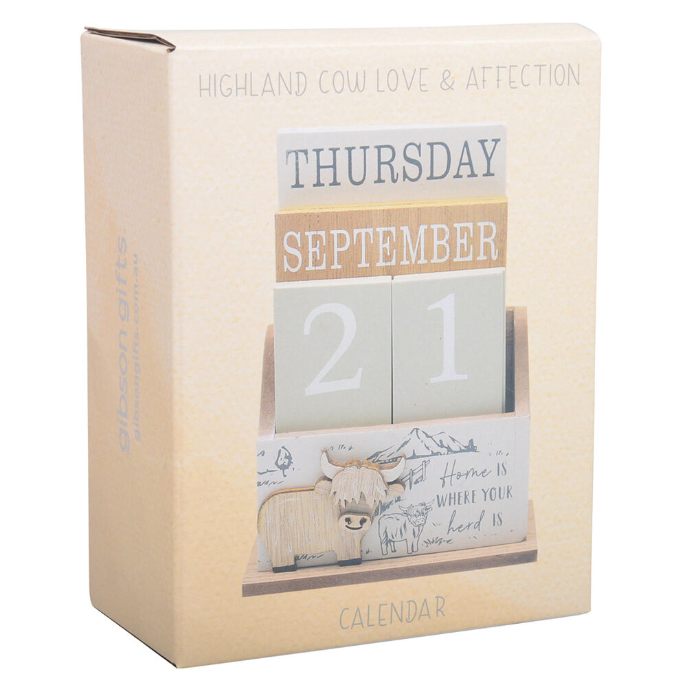 26457-gibson-gifts-wooden-highland-cow-calendar-block-home-decor-12x16cm