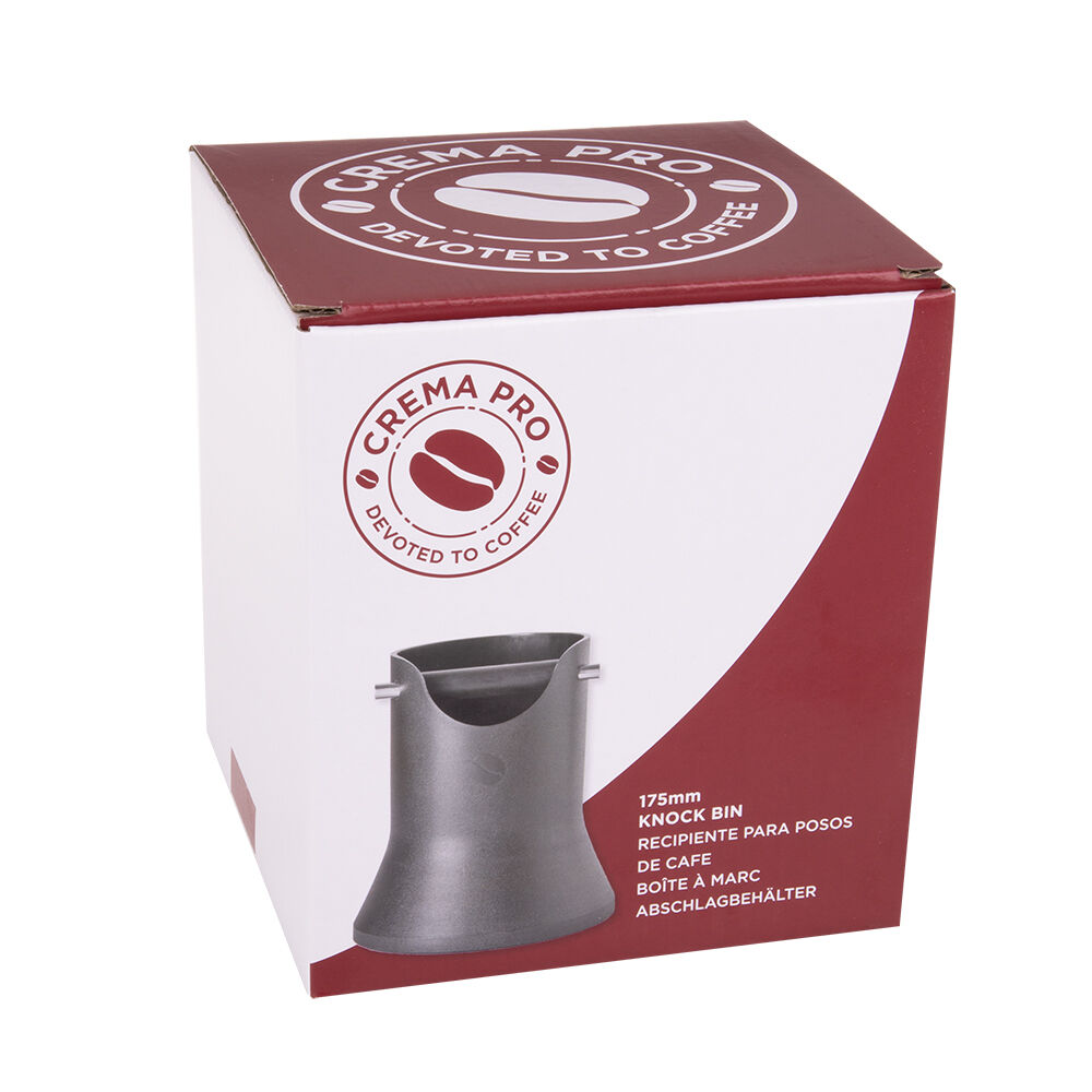4182gy-crema-pro-polypropylene-knock-bin-coffee-grinds-tamper-tube-175mm-grey