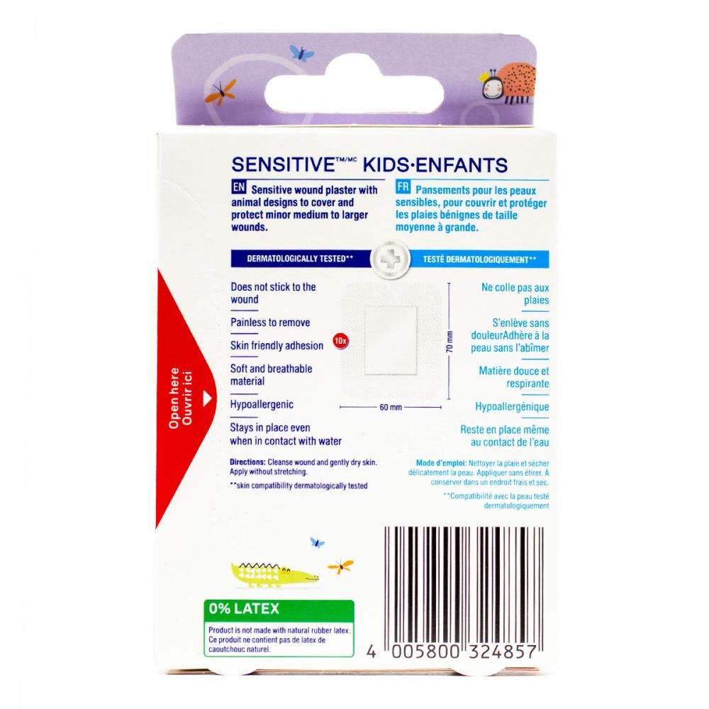 5424002-10pc-elastoplast-sensitive-kids-infants-plasters-xl-6x7cm