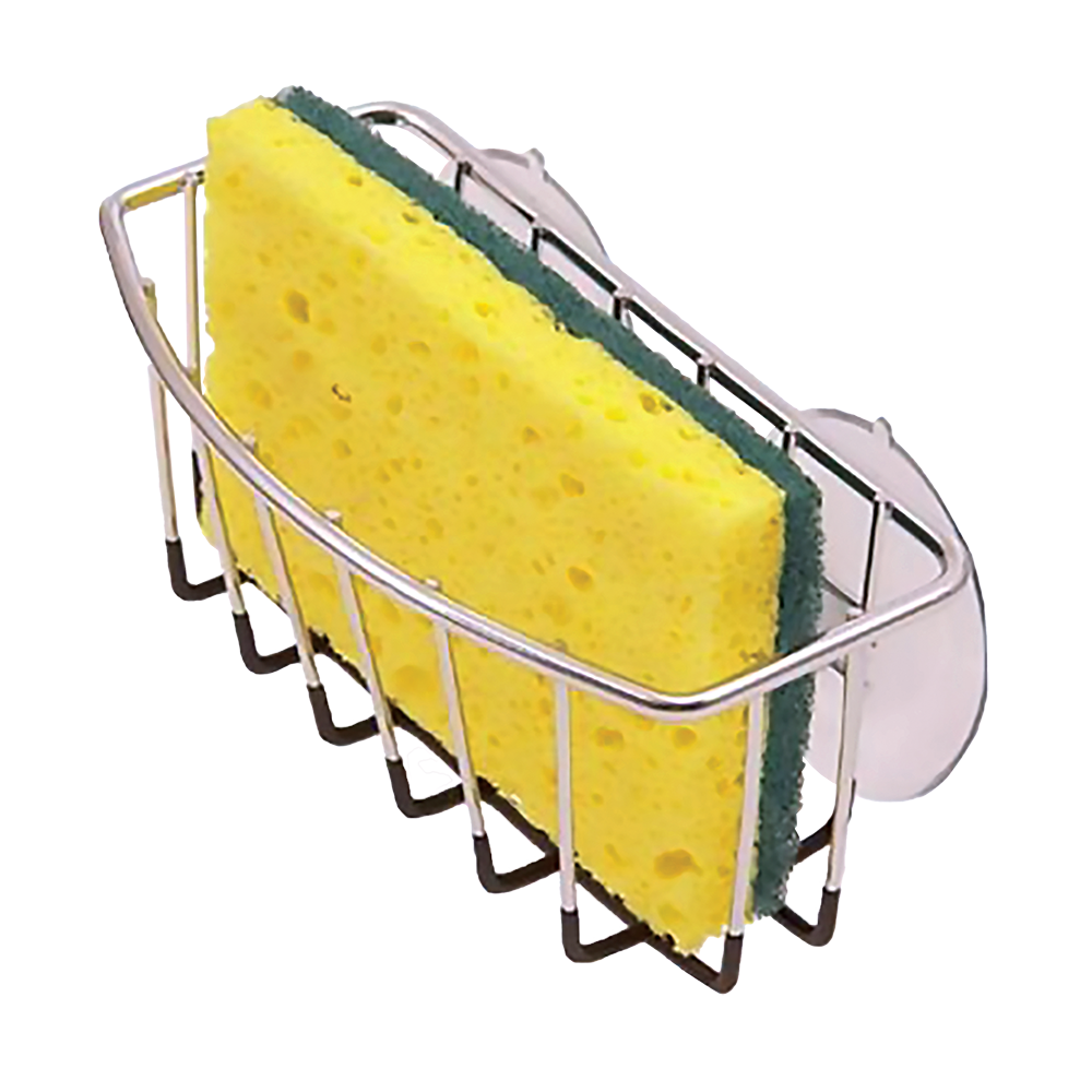 4583bk-d-line-chrome-pvc-wall-mount-sponge-caddy-w-suction-cups-black