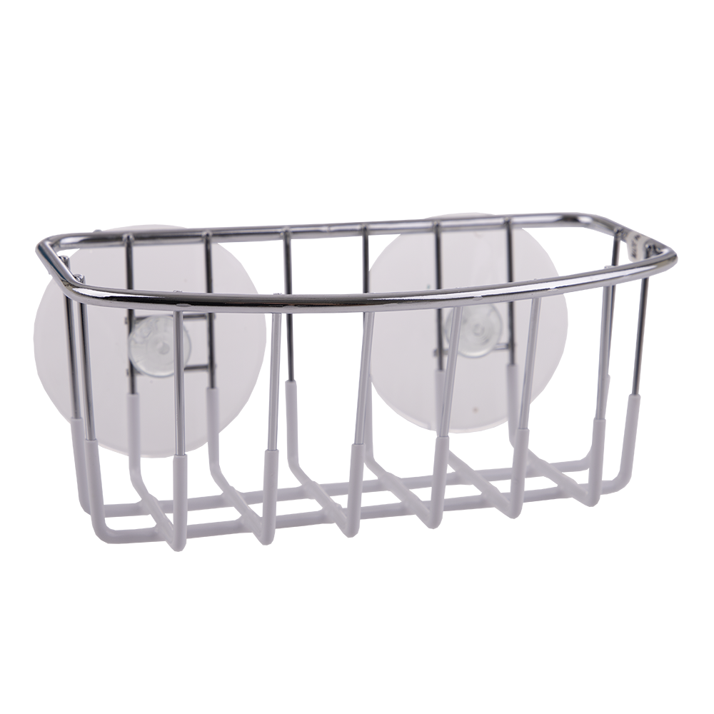 4583w-d-line-chrome-pvc-wall-mount-sponge-caddy-w-suction-cups-white