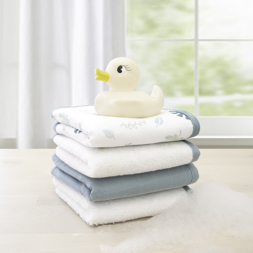 4033044-4pc-living-textiles-organic-muslin-wash-cloths-banana-leaf-teal