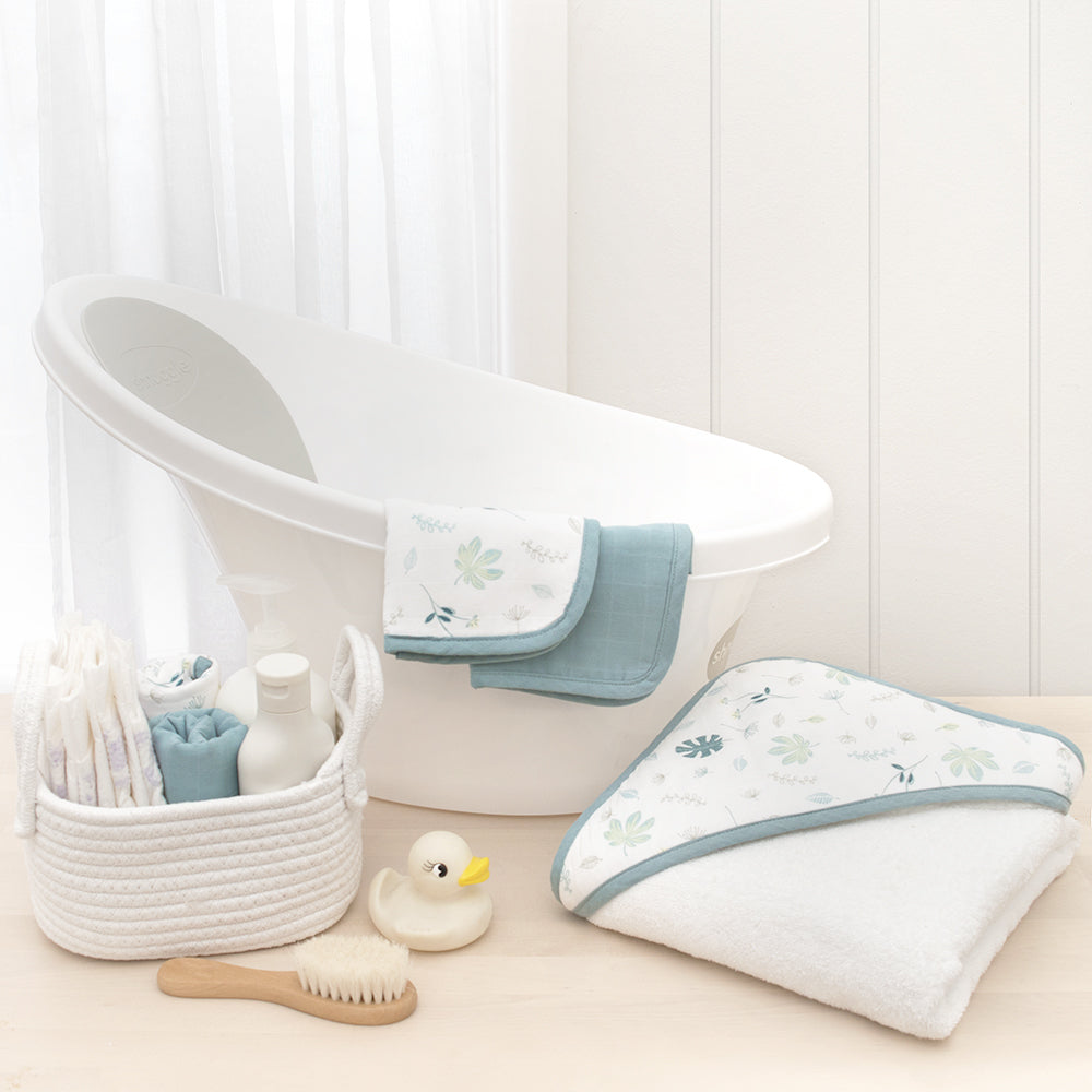 4033044-4pc-living-textiles-organic-muslin-wash-cloths-banana-leaf-teal