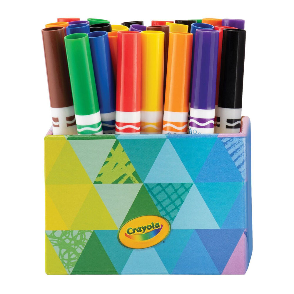 58-8034-32pc-crayola-ultra-clean-classic-washable-markers-colouring-set