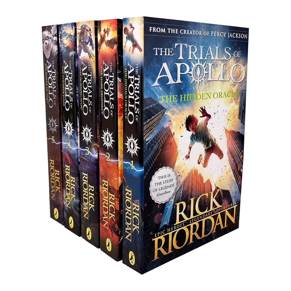 Promotional Rick Riordan Trials of Apollo Book Series 8y+